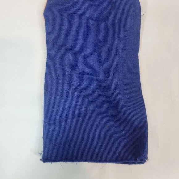 Vintage Pinocchio Puppet Hand Painted Wooden Face Yellow Hair Fabric Body - Picture 10 of 10